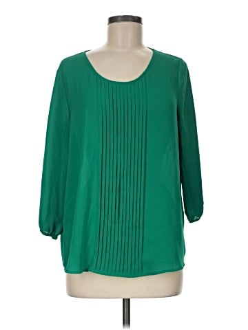 Q&A 3/4 Sleeve Blouse (view 1)