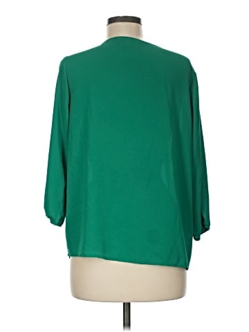 Q&A 3/4 Sleeve Blouse (view 2)