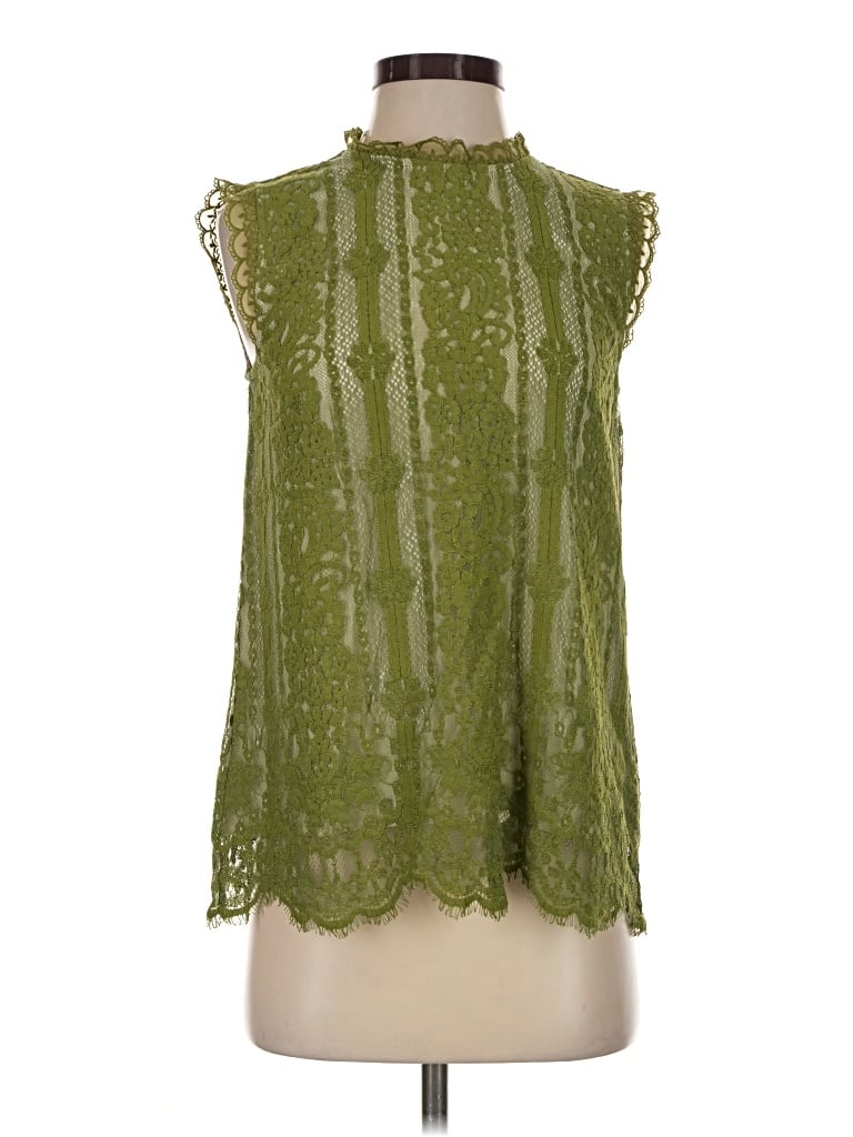 Pre-owned Sundance Sleeveless Blouse In Green