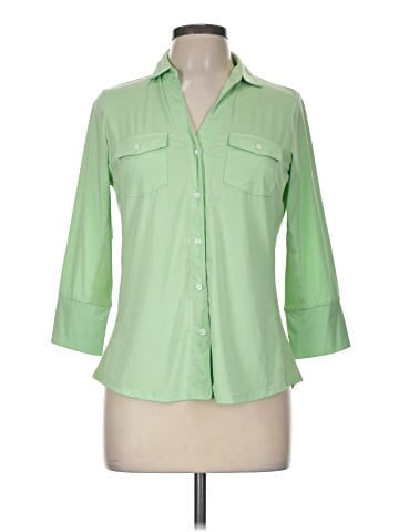 J. McLaughlin 3/4 Sleeve Button-Down Shirt (view 1)