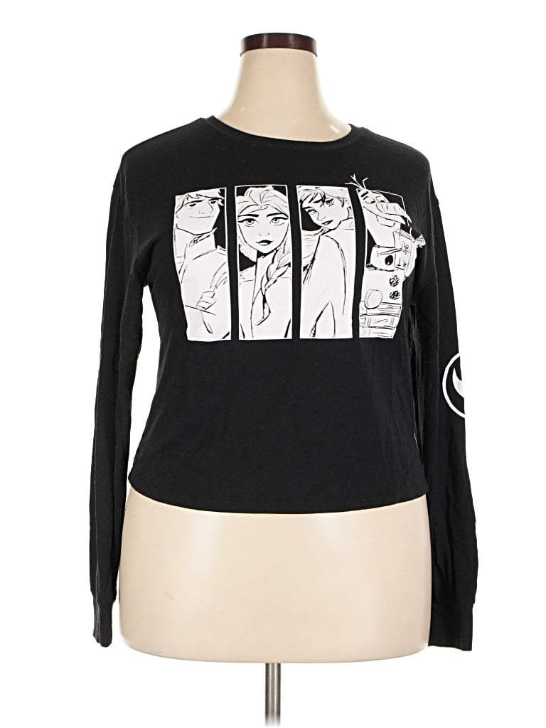 Pre-owned Disney Long Sleeve T-shirt In Black