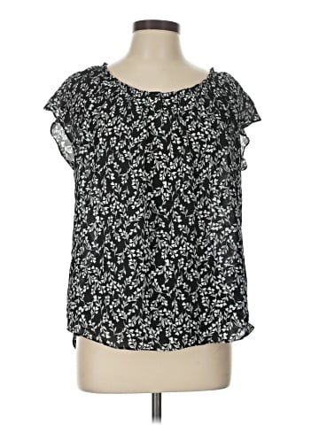 LC Lauren Conrad Short Sleeve Blouse (view 1)