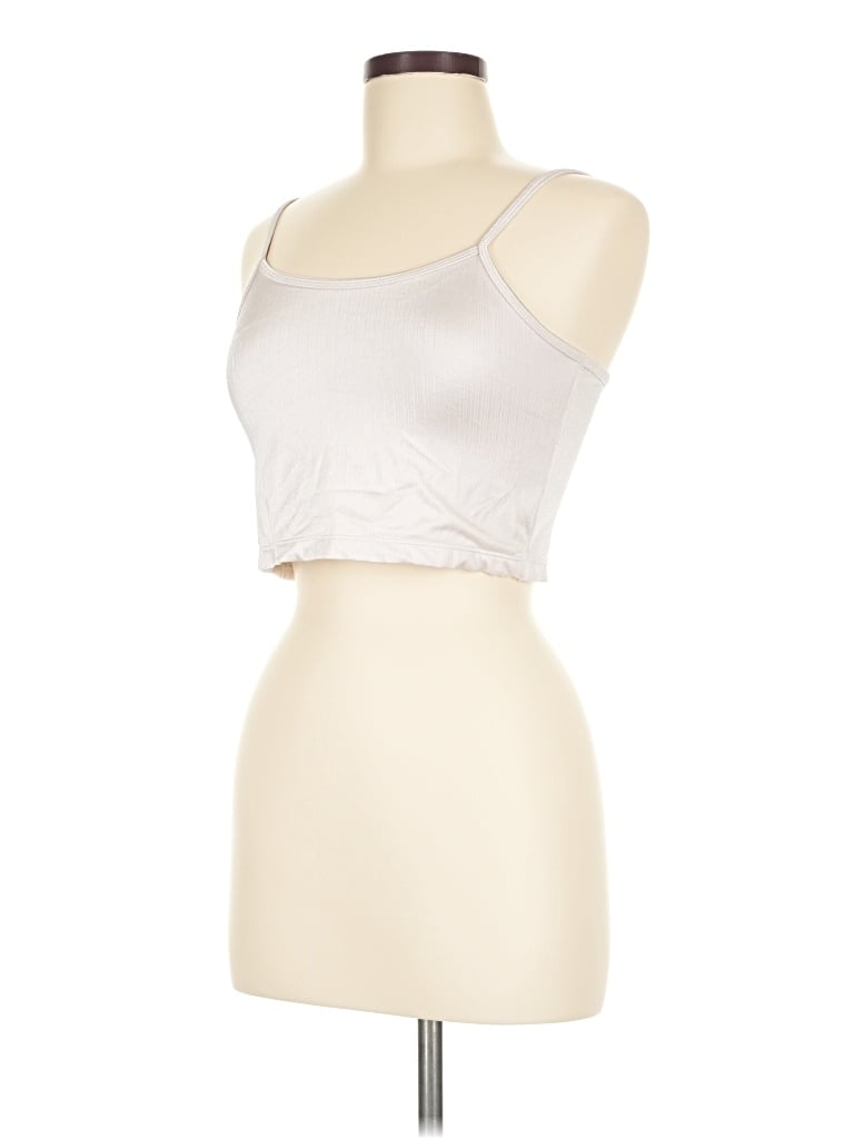 Pre-owned Klassy Network Tank Top Ivory Strapless Neckline Tops