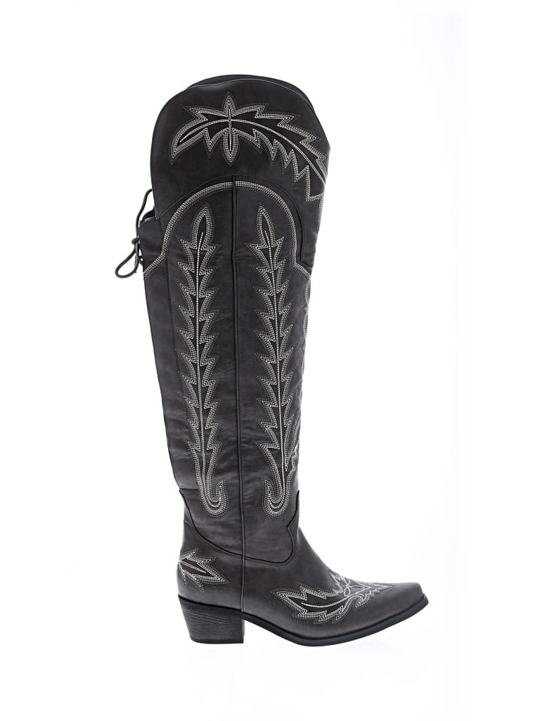 Pre-owned Unbranded Boots In Black