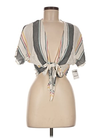 Charlotte Russe Short Sleeve Blouse (view 1)