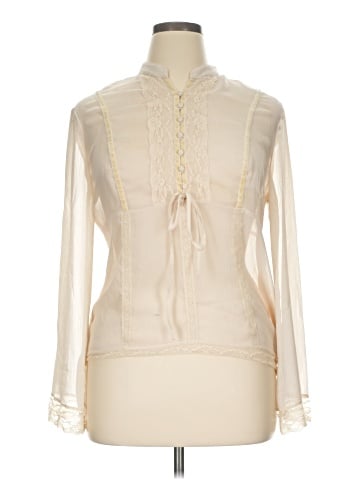 New York & Company Long Sleeve Blouse (view 1)