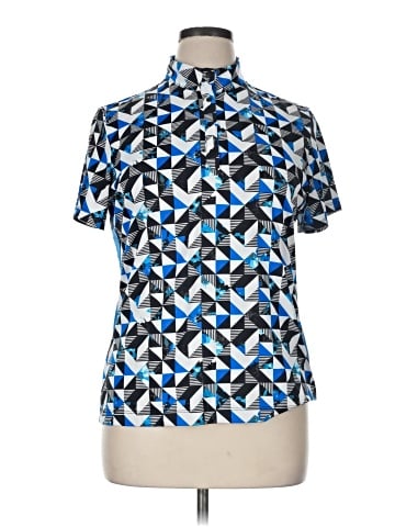 Tail Short Sleeve Blouse (view 1)