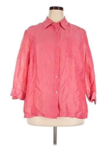 Coldwater Creek 3/4 Sleeve Button-Down Shirt (view 1)