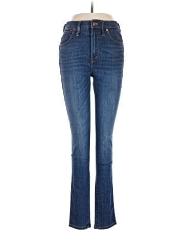Madewell 10" High-Rise Skinny Jeans in Danny Wash: TENCEL&trade; Denim Edition (view 1)