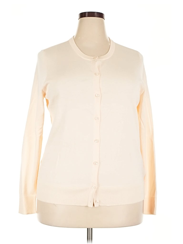 Pre-owned Amazon Essentials Cardigan Sweater In Ivory