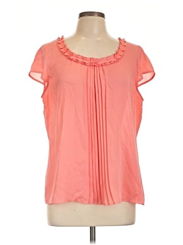 AK Anne Klein Short Sleeve Blouse (view 1)