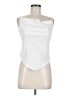 Glam White Sleeveless Blouse Size M - photo 1