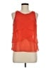 Zara Basic Solid Orange Sleeveless Blouse Size M - photo 1