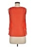 Zara Basic Solid Orange Sleeveless Blouse Size M - photo 2