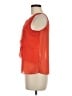 Zara Basic Solid Orange Sleeveless Blouse Size M - photo 5