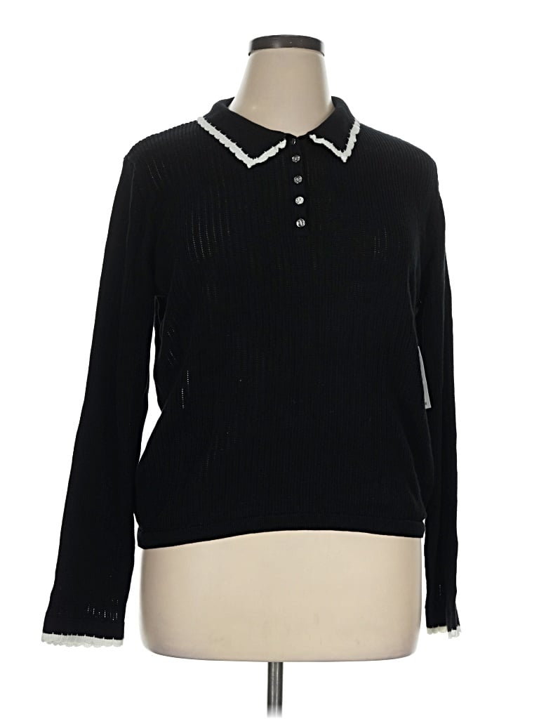 Pre-owned Cece Pullover Sweater In Black