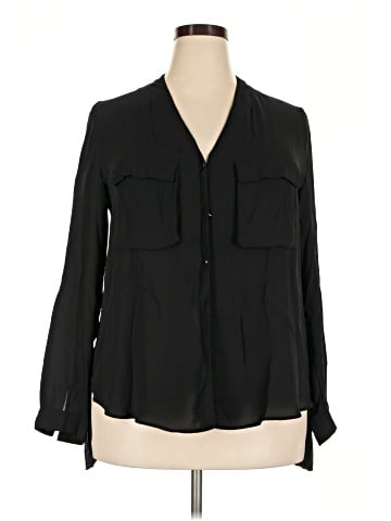 Zara Basic Long Sleeve Blouse (view 1)