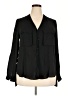 Zara Basic Black Long Sleeve Blouse Size XXL - photo 1