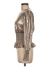 Wilfred Metallic Silver Long Sleeve Blouse Size M - photo 5