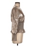 Wilfred Metallic Silver Long Sleeve Blouse Size M - photo 4