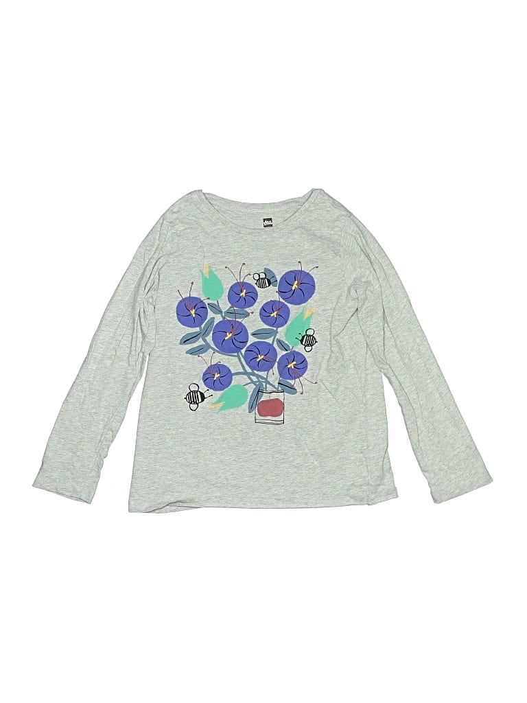 Pre-owned Tea Kids' Long Sleeve T-shirt In Gray
