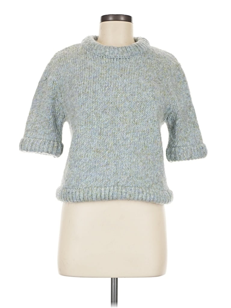 Pre-owned Zara Pullover Sweater In Blue