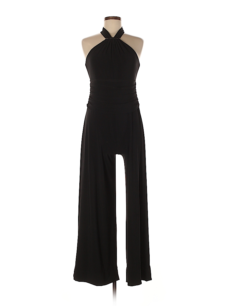 nine west black jumpsuit