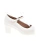 Dream Pairs White Ivory Heels Size 9 1/2 - photo 1