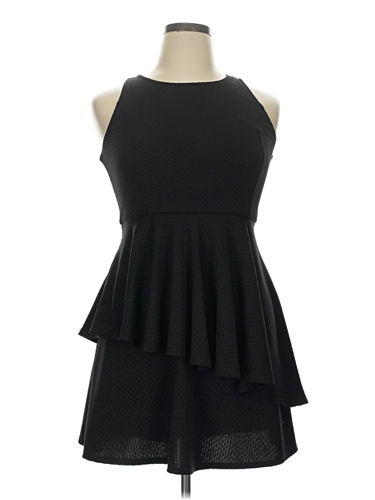 Pre-owned Zunie Cocktail Dress In Black
