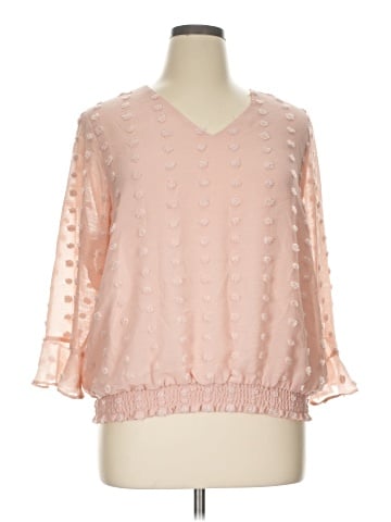 Cato 3/4 Sleeve Blouse (view 1)