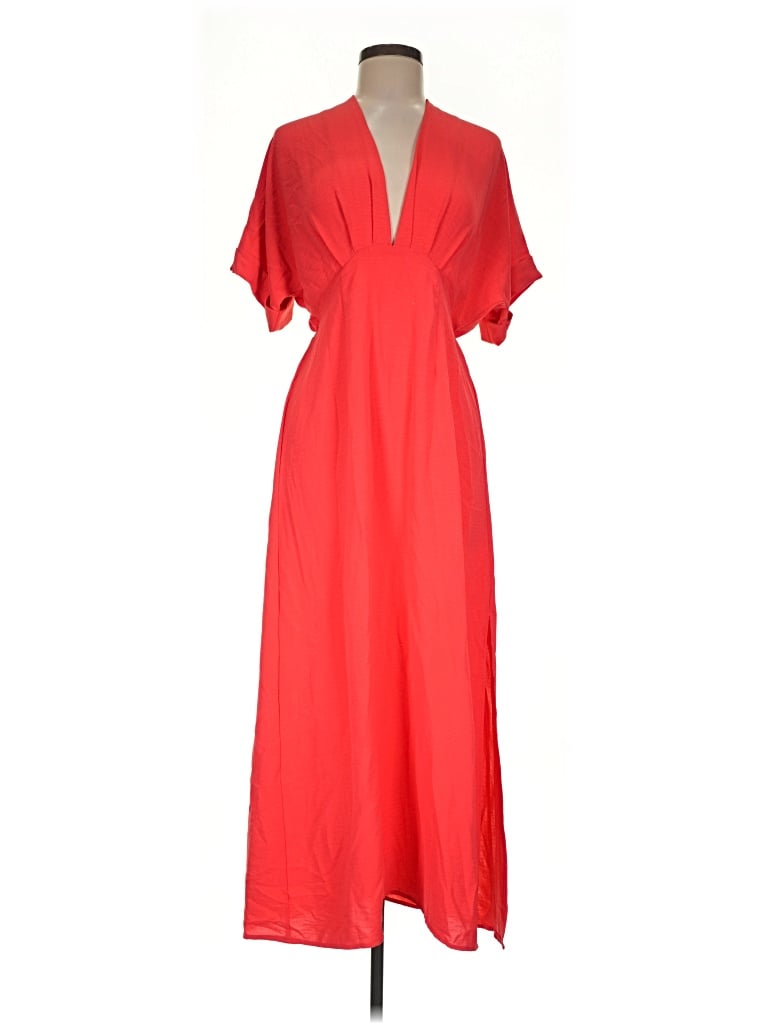 Pre-owned Timing Casual Dress In Red
