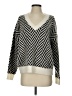 Love Token Chevron-herringbone Silver Pullover Sweater Size S - photo 1