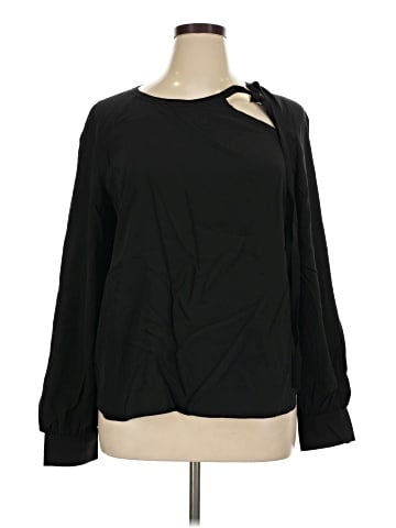 St. John Long Sleeve Silk Top (view 1)