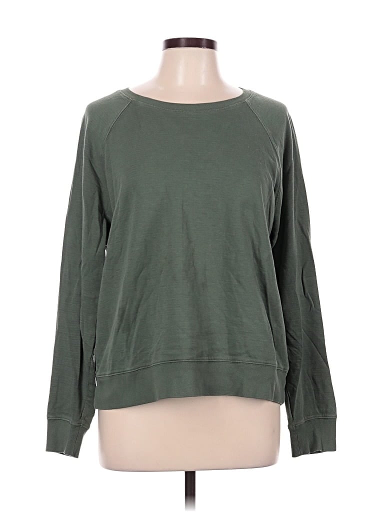 Pre-owned Athleta Sweatshirt In Green