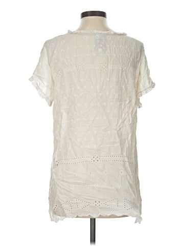 Johnny Was Short Sleeve Silk Top (view 2)