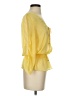 Cache 100% Polyester Yellow 3/4 Sleeve Blouse Size XS - photo 4