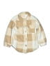 Shein 100% Polyester Plaid Ivory Coat Size 6 - photo 1