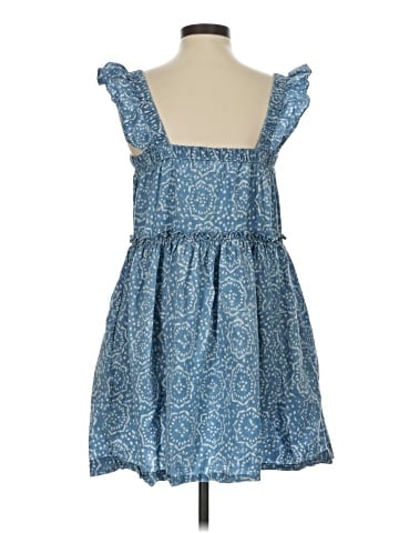 Madewell Flutter-Sleeve Ruffle Mini Dress in Flora Medallion (view 2)