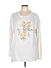 C&C California Floral White Sweatshirt Size L - photo 1