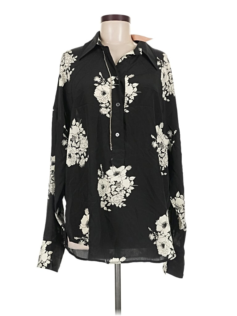 Pre-owned N°21 Long Sleeve Blouse In Black