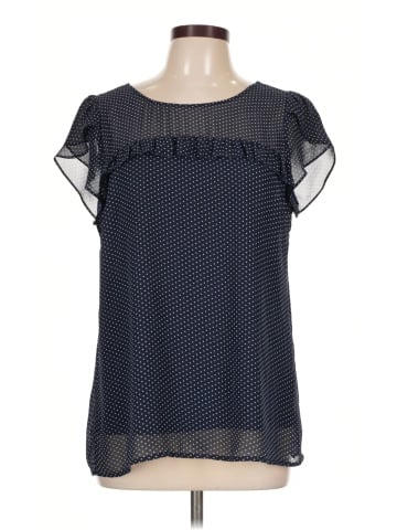 Skies Are Blue Short Sleeve Blouse (view 1)