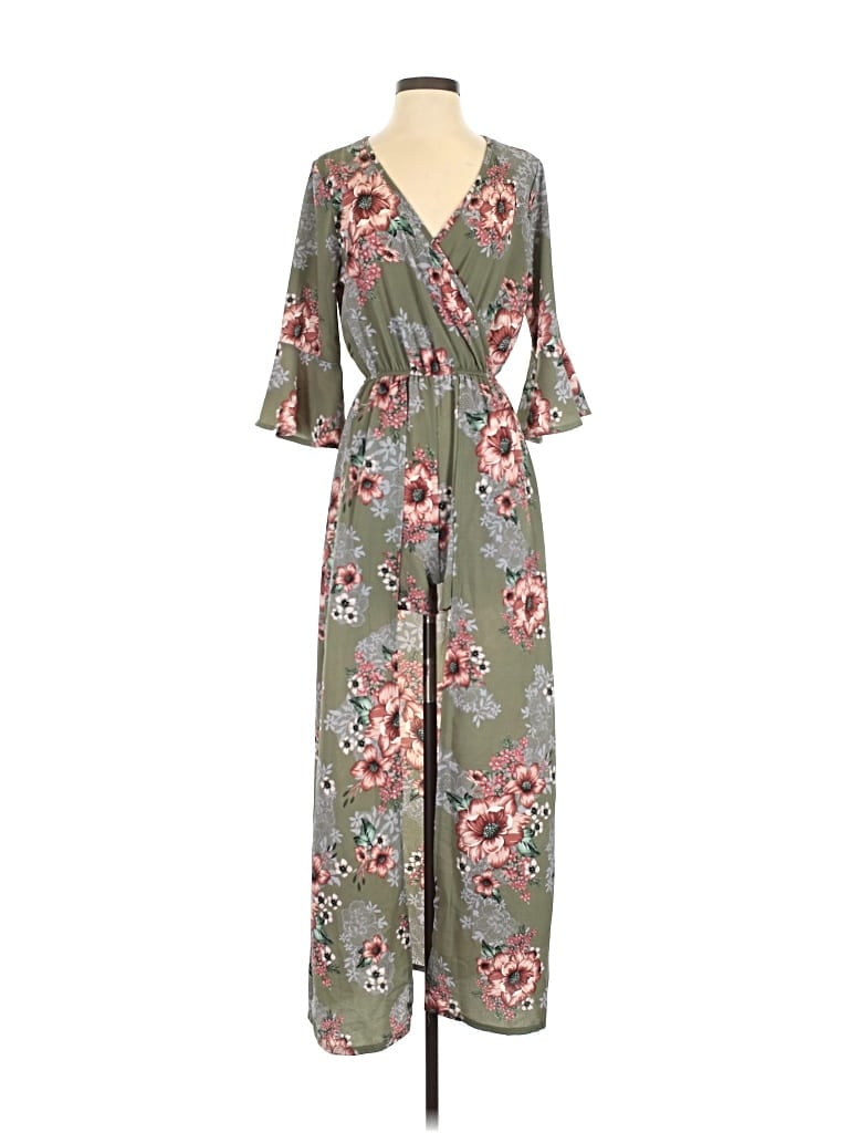 Pre-owned Mi Ami Casual Dress In Green