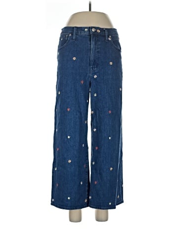 Madewell Wide-Leg Crop Jeans: Confetti Floral Embroidered Edition (view 1)