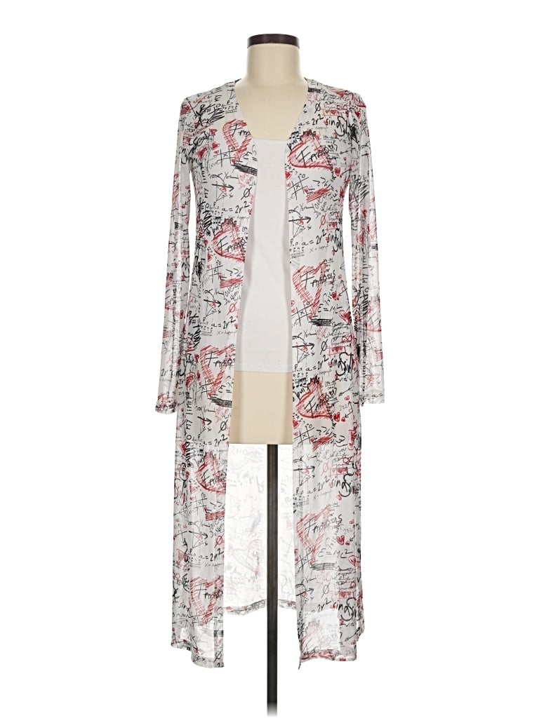 Pre-owned Almost Famous Kimono In Gray