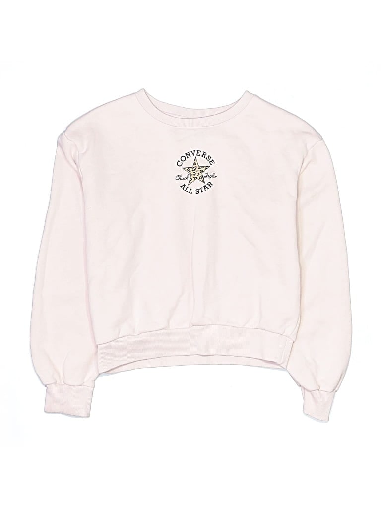 Pre-owned Converse Kids' Long Sleeve T-shirt In Pink