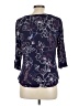 Apt. 9 Blue 3/4 Sleeve Blouse Size L - photo 2