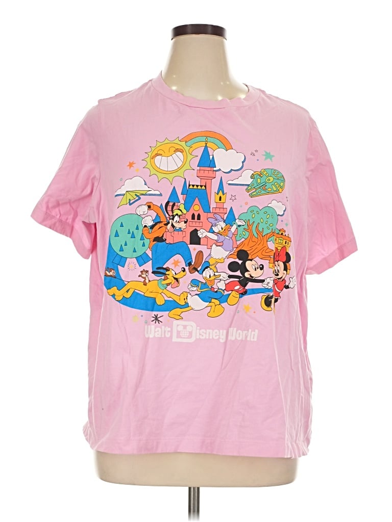 Pre-owned Disney Short Sleeve T-shirt In Pink