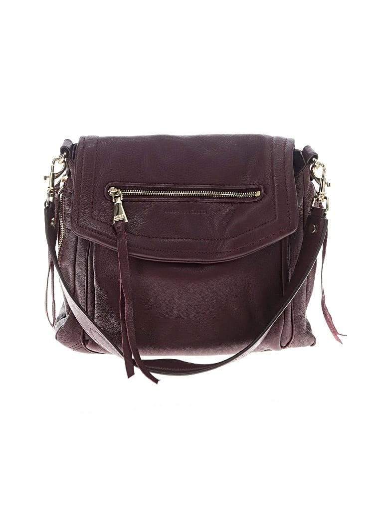 Pre-owned Aimee Kestenberg Leather Shoulder Bag In Burgundy