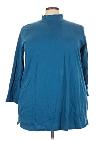 Roaman's 3/4 Sleeve Top (view 1)