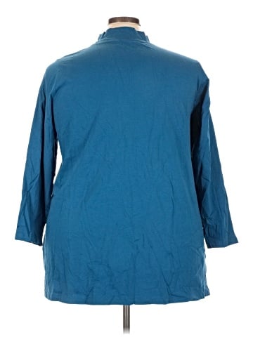 Roaman's 3/4 Sleeve Top (view 2)